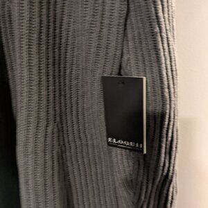 Square neck peplum sweater